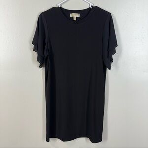 Michael Kors Black Ruffled Short Sleeve T-Shirt